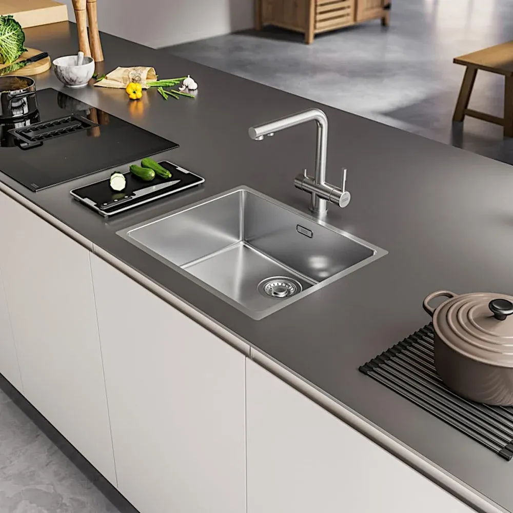 Rubinetto da cucina due vie per depuratore d'acqua due leve