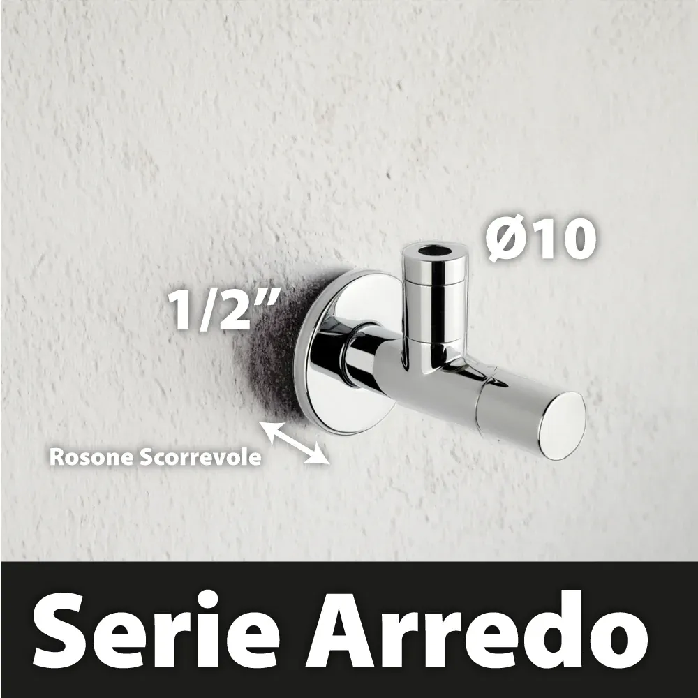 Rubinetto Filtro Tondo D'Arredamento 1/2"X10