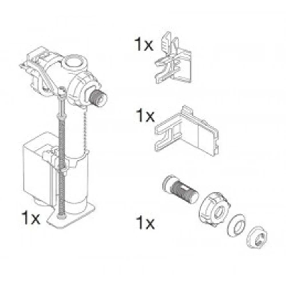 Rubinetto Galleggiante Universale "Oli One" 3/8" Con Accessori