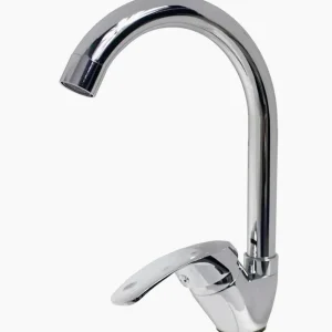 Rubinetto lavello cucina canna alta cromato lucido - moderno e resistente