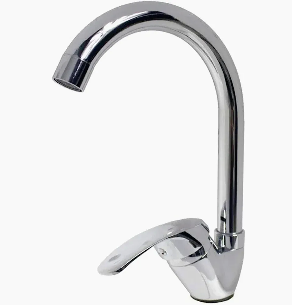 Rubinetto lavello cucina canna alta cromato lucido - moderno e resistente