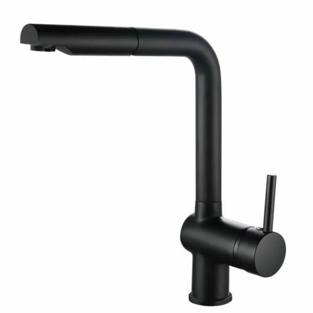 Rubinetto Monocomando Rousseau 4060541 Nero Acciaio inossidabile Ottone Rettangolare