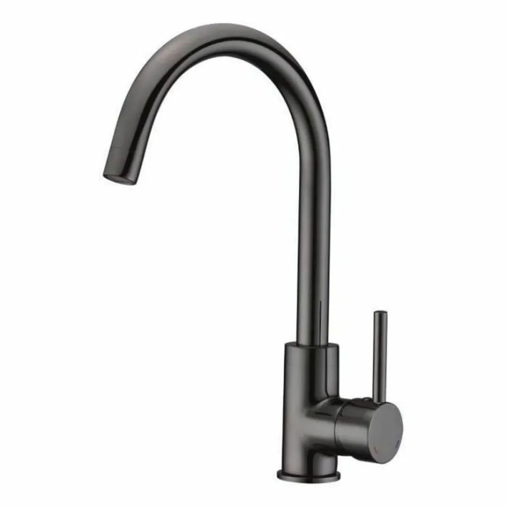 Rubinetto Monocomando Rousseau Grigio Acciaio inossidabile Ottone