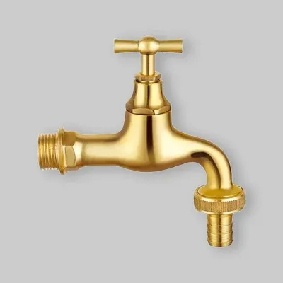 Rubinetto Portagomma Ottone Lucido 3/4"