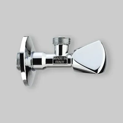 Rubinetto Sottolavabo Prolungato Vitone 1/2"X1/2" + Rosetta