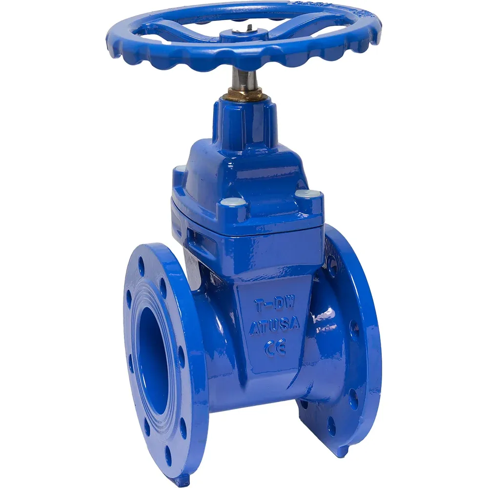 Saracinesca Corpo Piatto Cuneo Gommato Per Flangia Dn 100 - 8 Fori