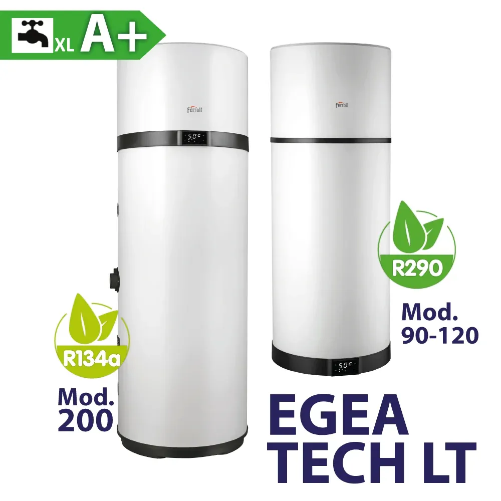 Scaldacqua Pompa Di Calore "Egea Tech Lt" 120 Lt. - R290
