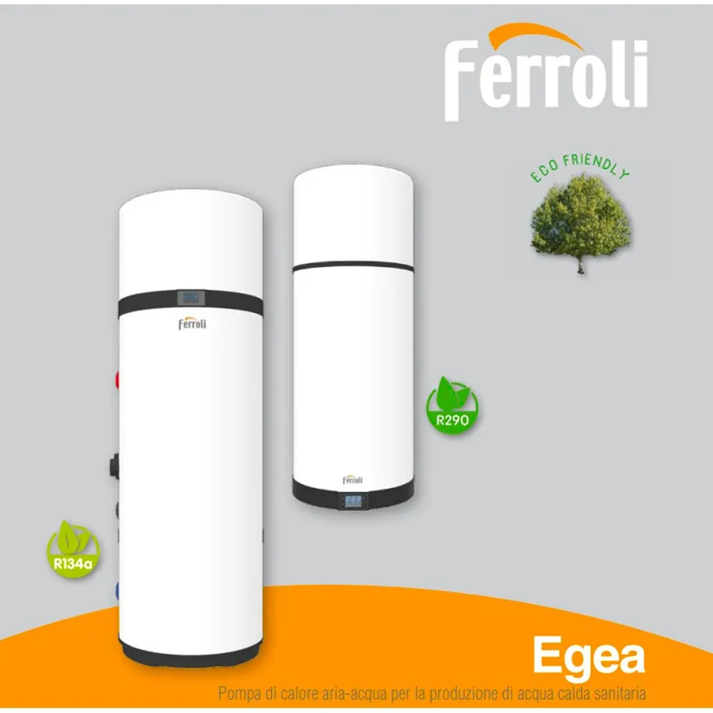 Scaldacqua Pompa Di Calore "Egea Tech Lt" 120 Lt. - R290