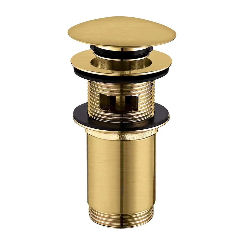 Scarico del lavabo oro spazzolato