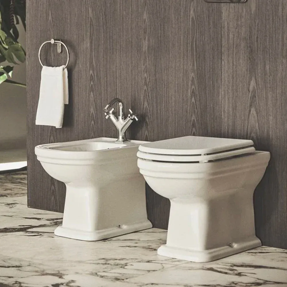Sedile Mdf Poliesterato Calla Bianco - Chiusura Normale