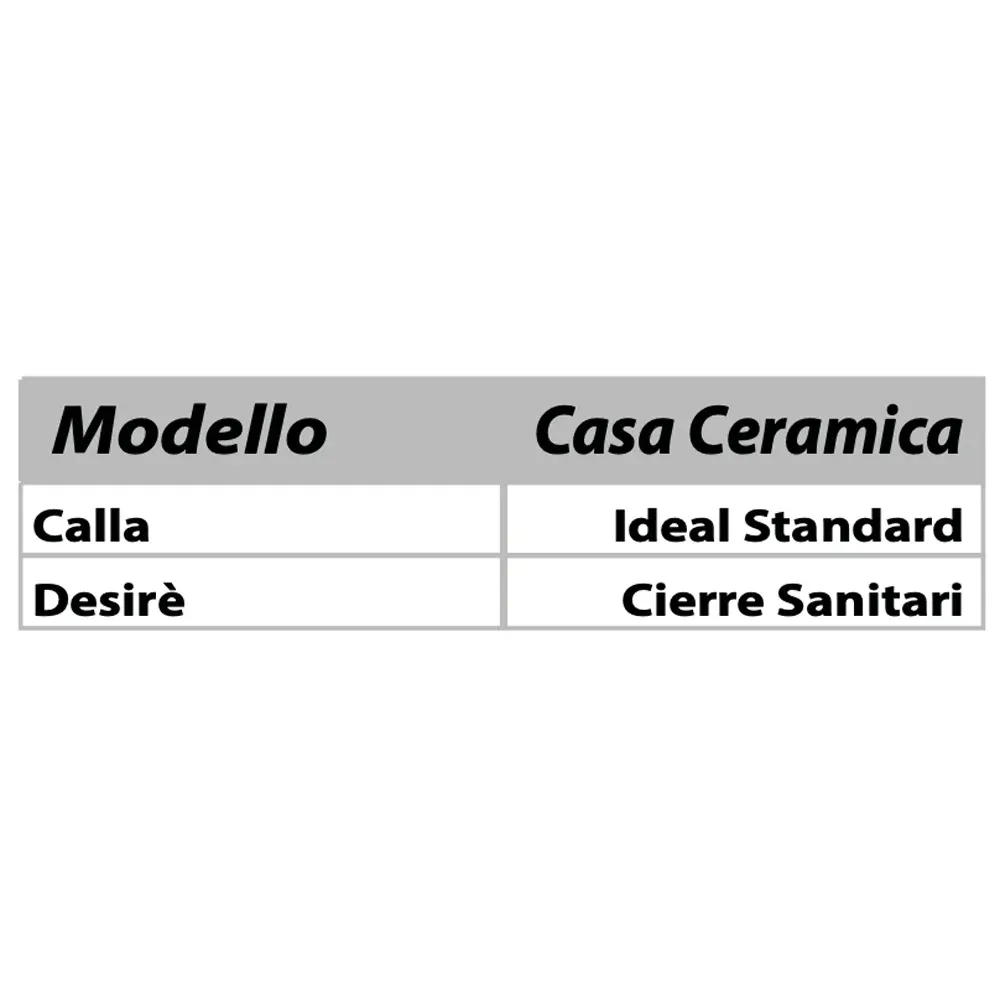 Sedile Mdf Poliesterato Calla Bianco - Chiusura Normale