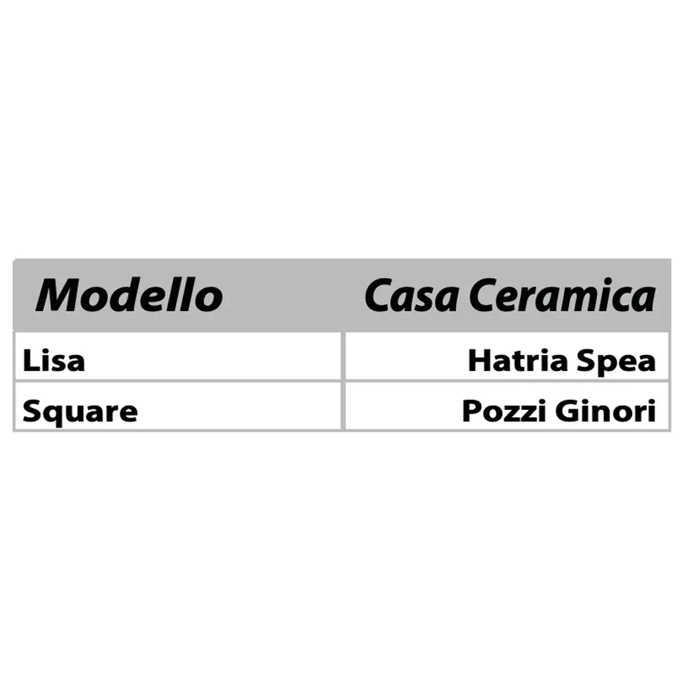 Sedile Mdf Poliesterato Square Bianco - Chiusura Normale