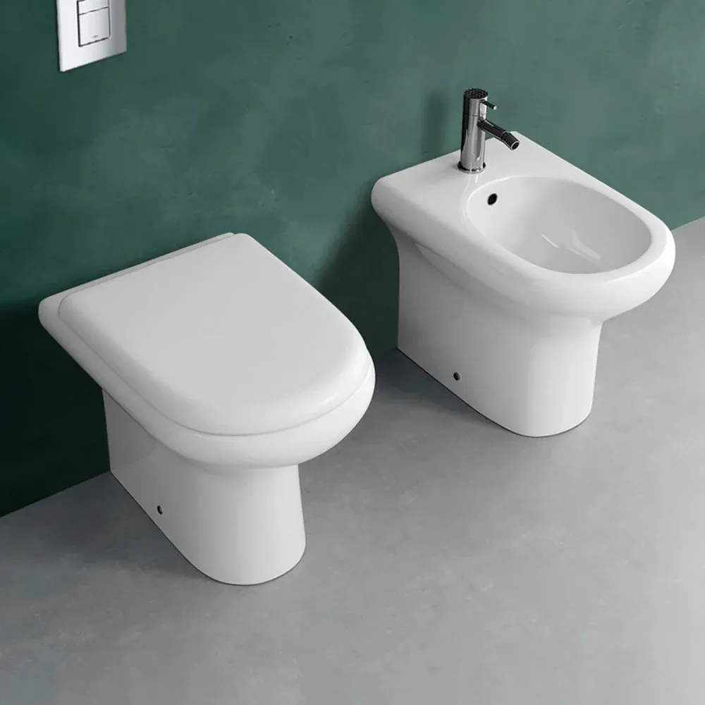 Sedile Termoindurente Compact Bianco - Chiusura Rallentata