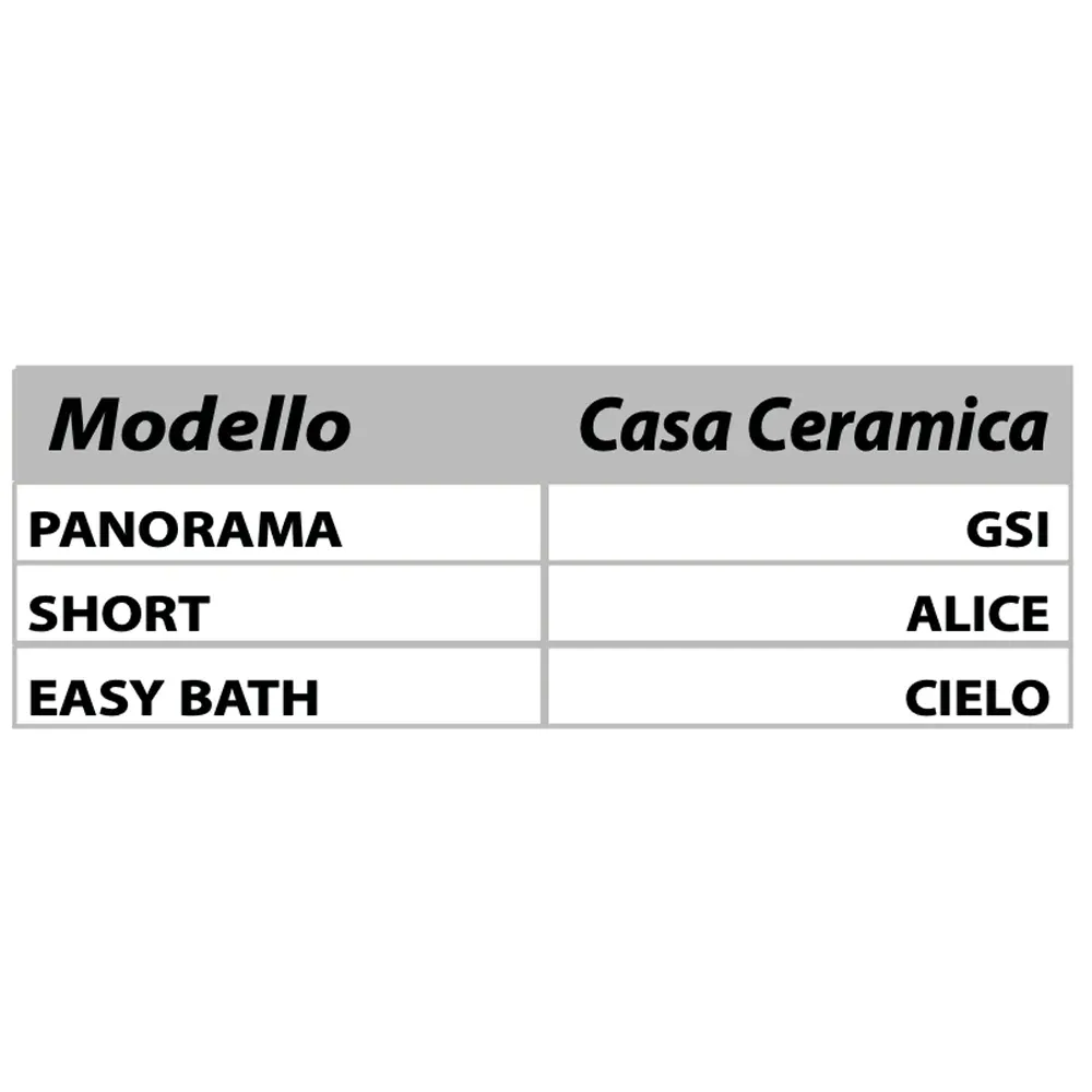 Sedile Termoindurente Short Bianco - Chiusura Normale
