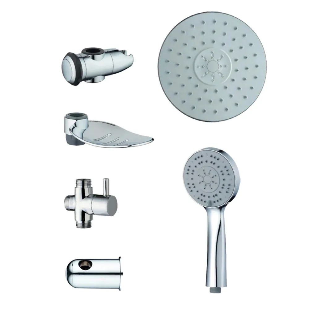 Set Colonna Doccia "Smart Tonda" Multifunzione Con Deviatore 1/2"