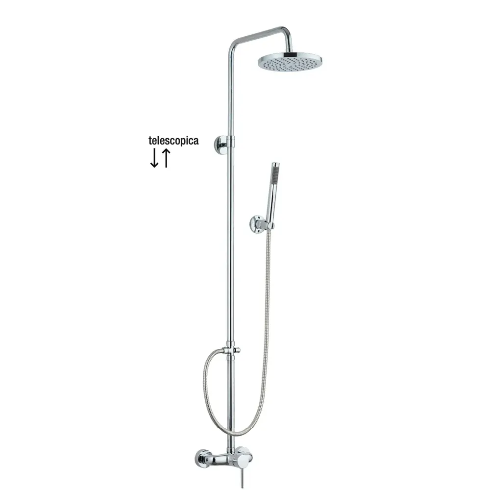 Set Colonna Doccia Telescopica "Queen" Cromo