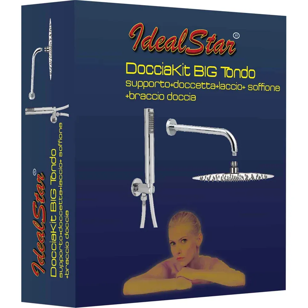 Set Doccia Cromo Tondo Ø 200 Mm
