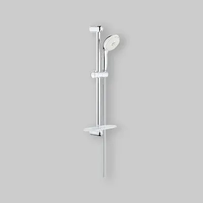Set Saliscendi Doccia Con Portasapone Tempesta 100 3 Getti Slp Cromo