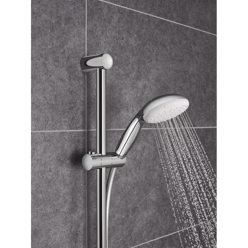 Set Saliscendi Doccia Con Portasapone Tempesta 100 3 Getti Slp Cromo