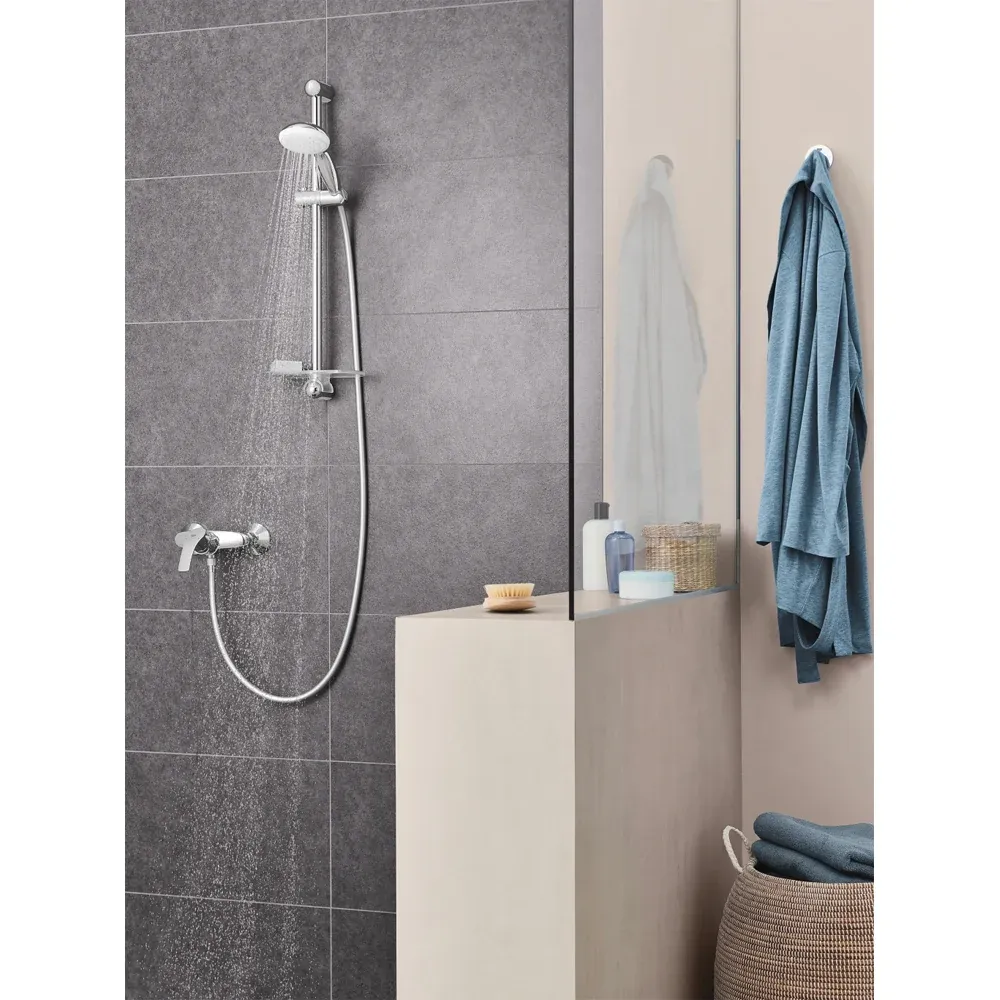 Set Saliscendi Doccia Con Portasapone Tempesta 100 3 Getti Slp Cromo