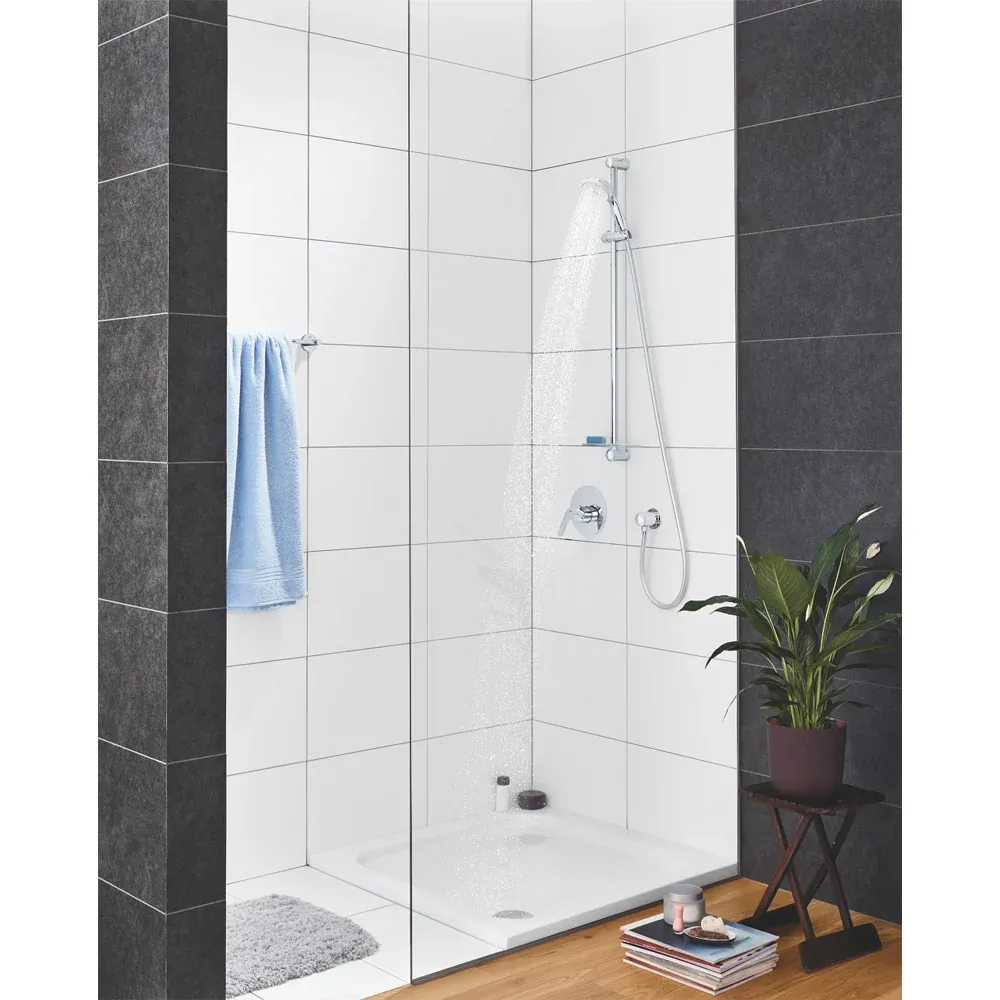 Set Saliscendi Doccia Con Portasapone Tempesta 100 3 Getti Slp Cromo