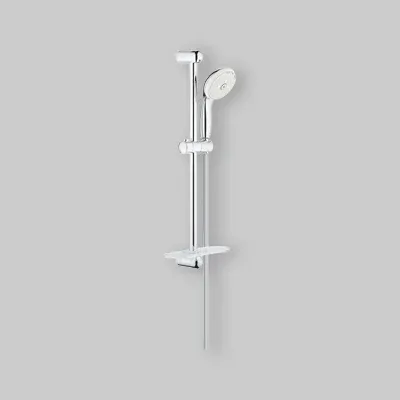 Set Saliscendi Doccia Con Portasapone Tempesta 100 3 Getti Clp Cromo