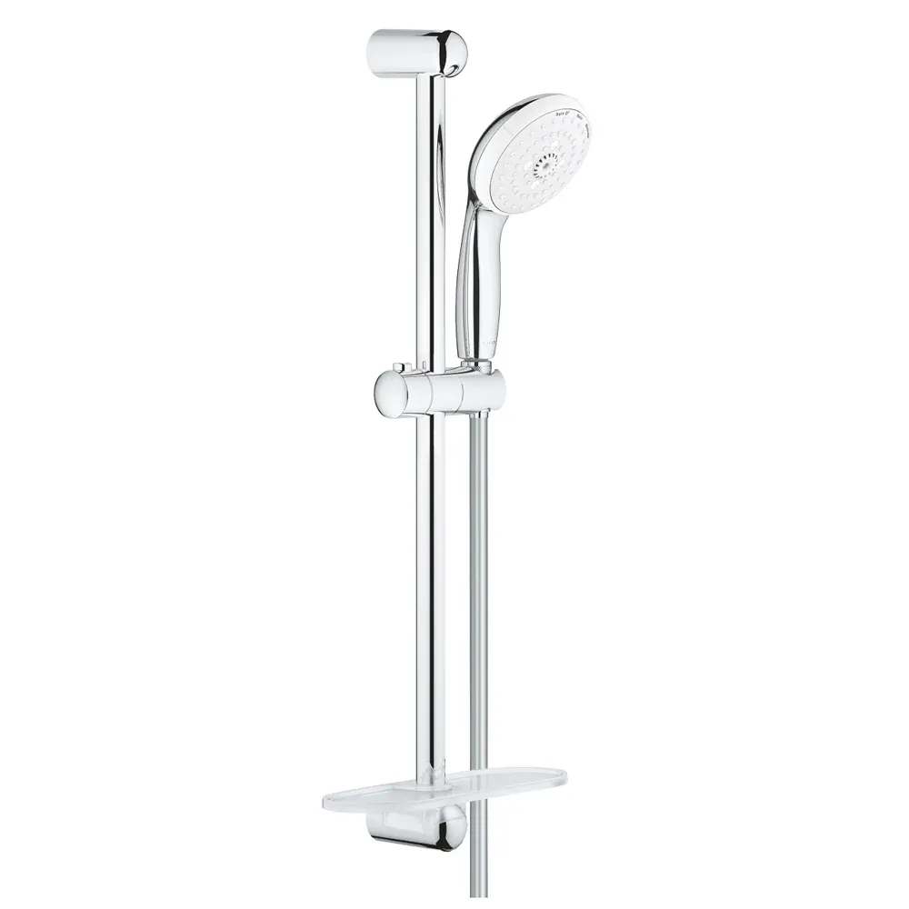 Set Saliscendi Doccia Con Portasapone Tempesta 100 3 Getti Clp Cromo