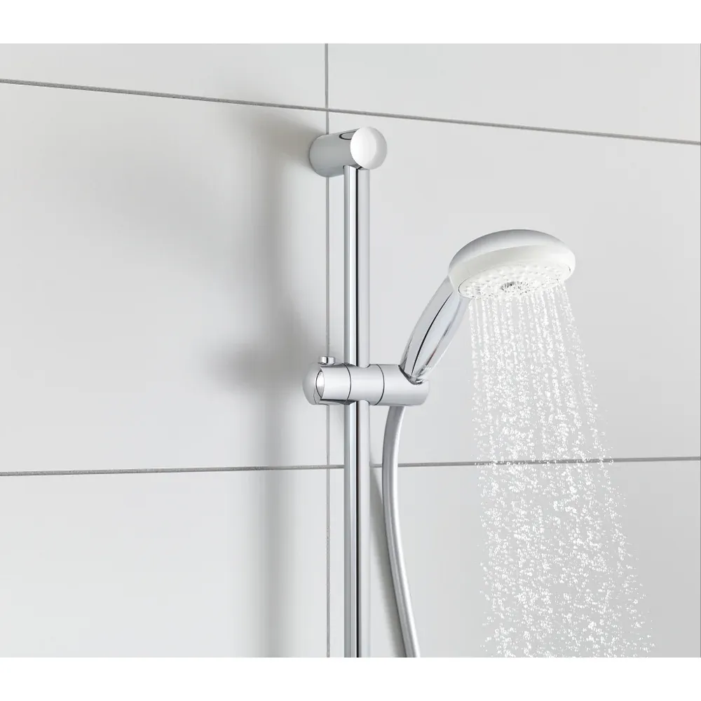 Set Saliscendi Doccia Con Portasapone Tempesta 100 3 Getti Clp Cromo