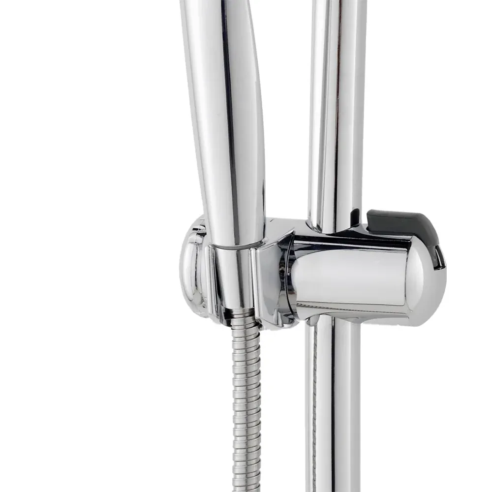Set Saliscendi Doccia Curvo Cromo 3 Getti