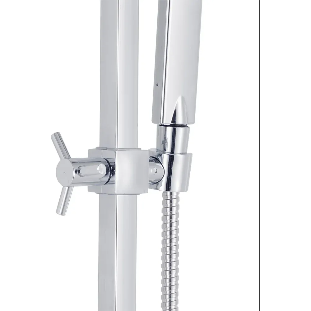 Set Saliscendi Doccia "Square" Cromo 1 Getto
