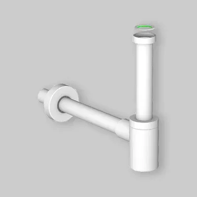 Sifone D'Arredo Per Lavabo "Mignon" Bianco 1"1/4 X Ø 32 Mm