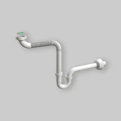 Sifone Flessibile Per Lavabo Disabile 1"1/4 - Ø32