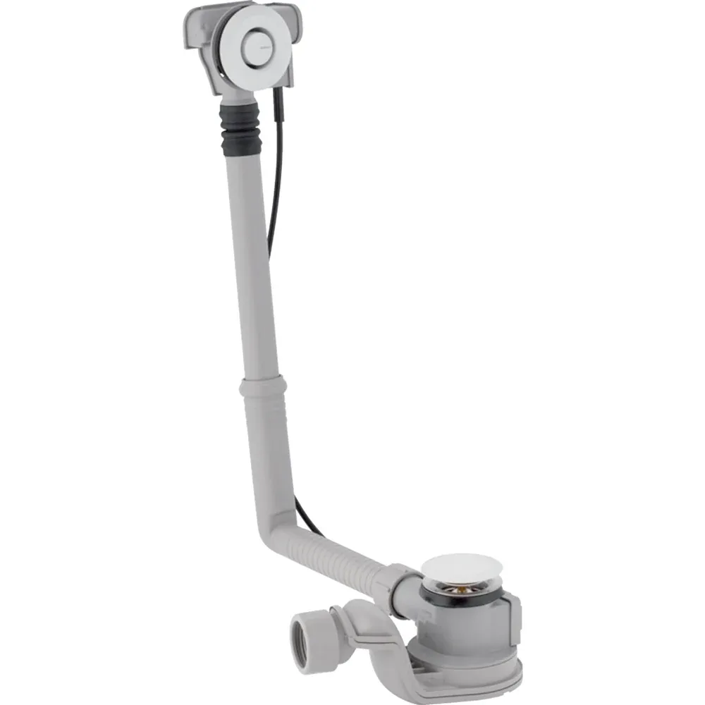 Sifone Per Vasca Con Azionamento Pushcontrol Ø 52 Cromato Lucido - L. 26 Cm