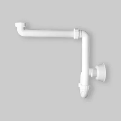 Sifone Salvaspazio Per Lavabo Ad 1 Via Omp 1"1/4 X Ø 32/40