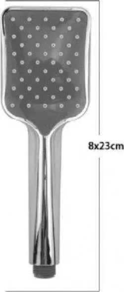 Soffione Doccia 8 X 23 Cm Doccetta Rettangolare Monogetto Bagno Moderno 69313