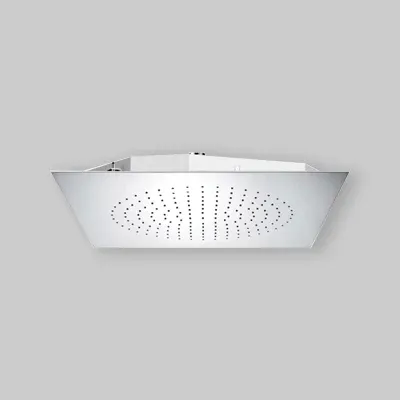 Soffione Doccia Da Incasso Soffitto "Super-Mirror" 500 X 500 X 2 Mm