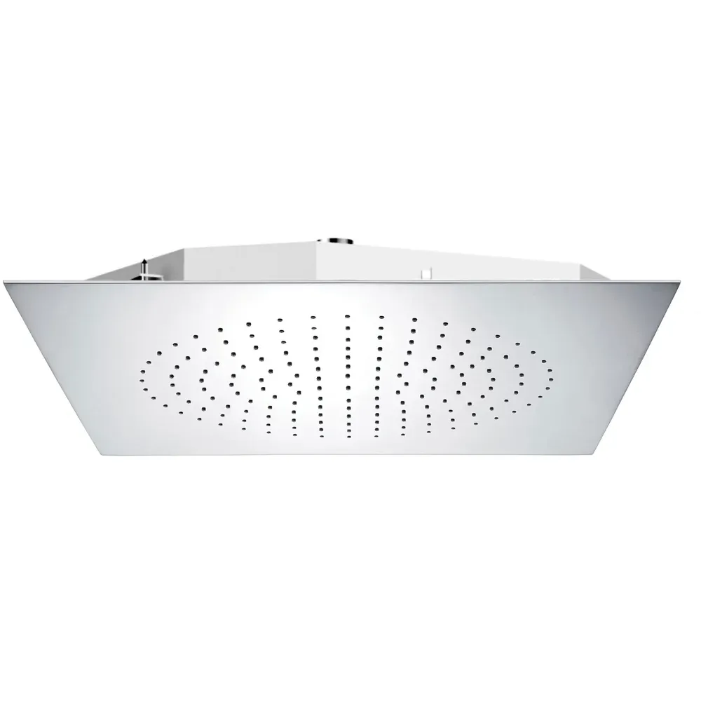 Soffione Doccia Da Incasso Soffitto "Super-Mirror" 500 X 500 X 2 Mm
