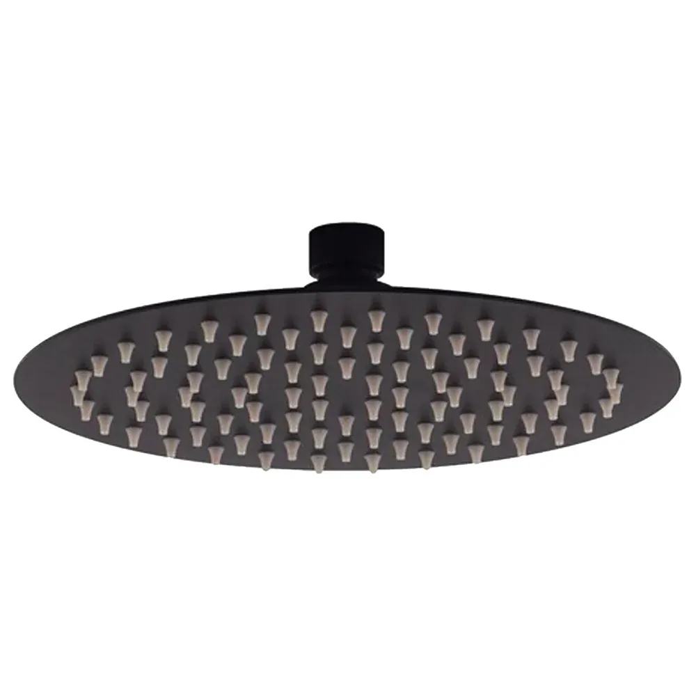 Soffione Doccia Inox Tondo Nero Ø 300 Mm