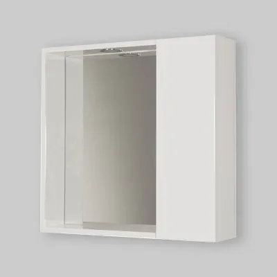 Specchiera Da Bagno Nilo 1 Anta L.63 X H.60 X P.15,5 Cm