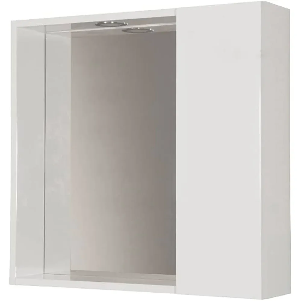 Specchiera Da Bagno Nilo 1 Anta L.63 X H.60 X P.15,5 Cm