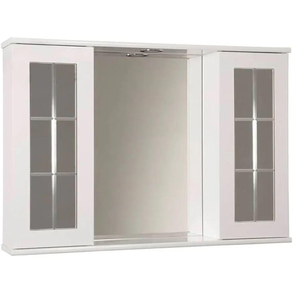 Specchiera Da Bagno Rio 2 Ante L.80 X H.60 X P.15 Cm