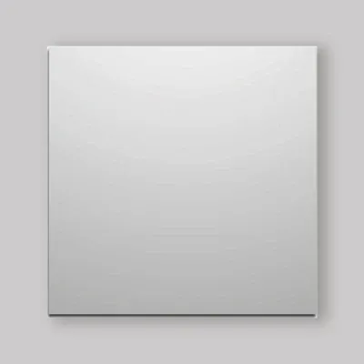 Specchio Da Bagno Quadrato Filo Lucido 70 X 70 Cm