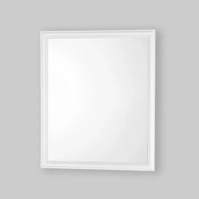 Specchio Con Cornice Abs Bianca Cm 50 X 60