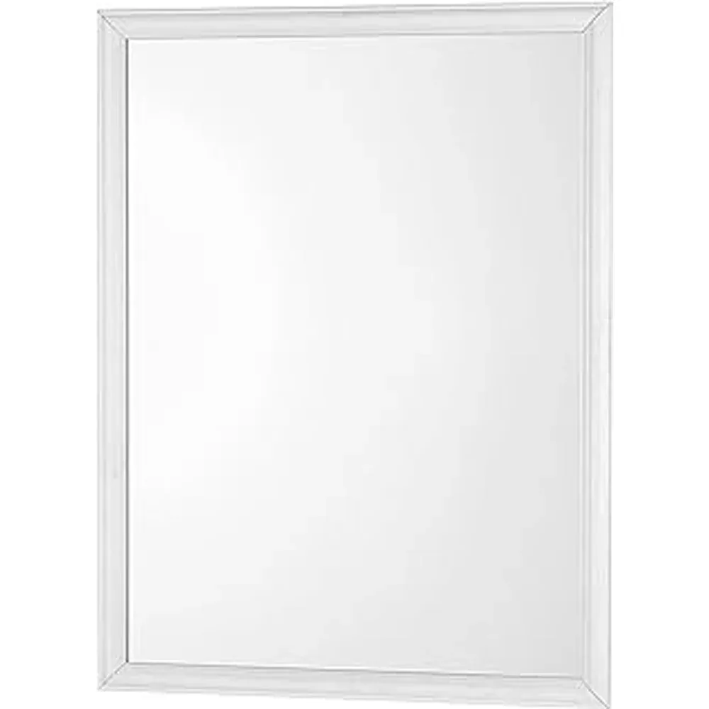 Specchio Con Cornice Abs Bianca Cm 50 X 60