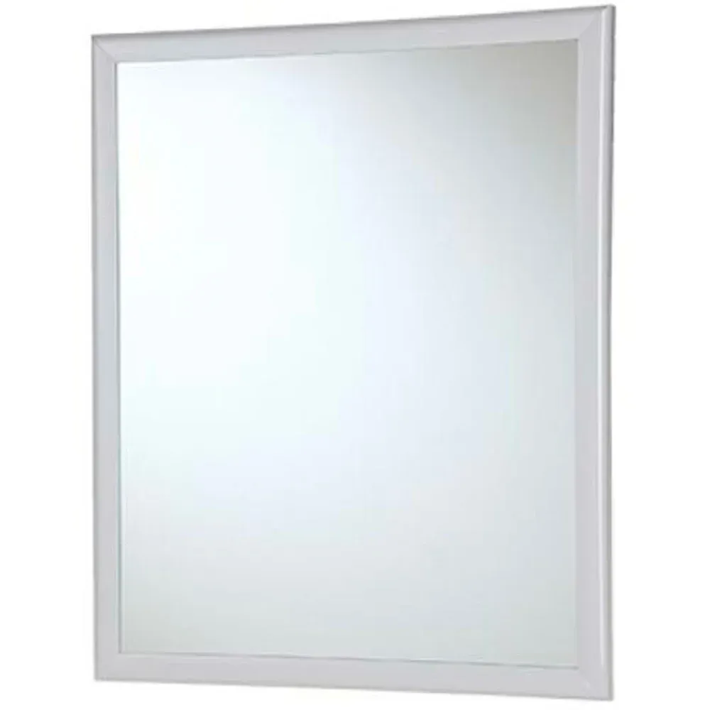 Specchio Con Cornice Abs Bianca Cm 50 X 60