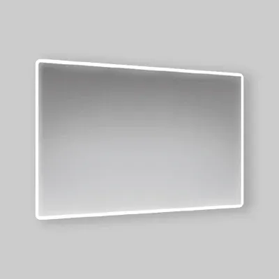 Specchio Filo Lucido Con Fascia Perimetrale Led Retroilluminante 100 X 70