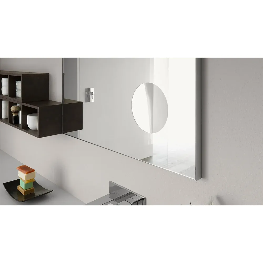 Specchio Filo Lucido Con Ingranditore Integrato 60 X 80 Cm