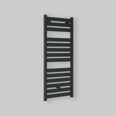 Termoarredo Capri Diritto Nero Opaco Ral 9005 1420 X 500 Int.450