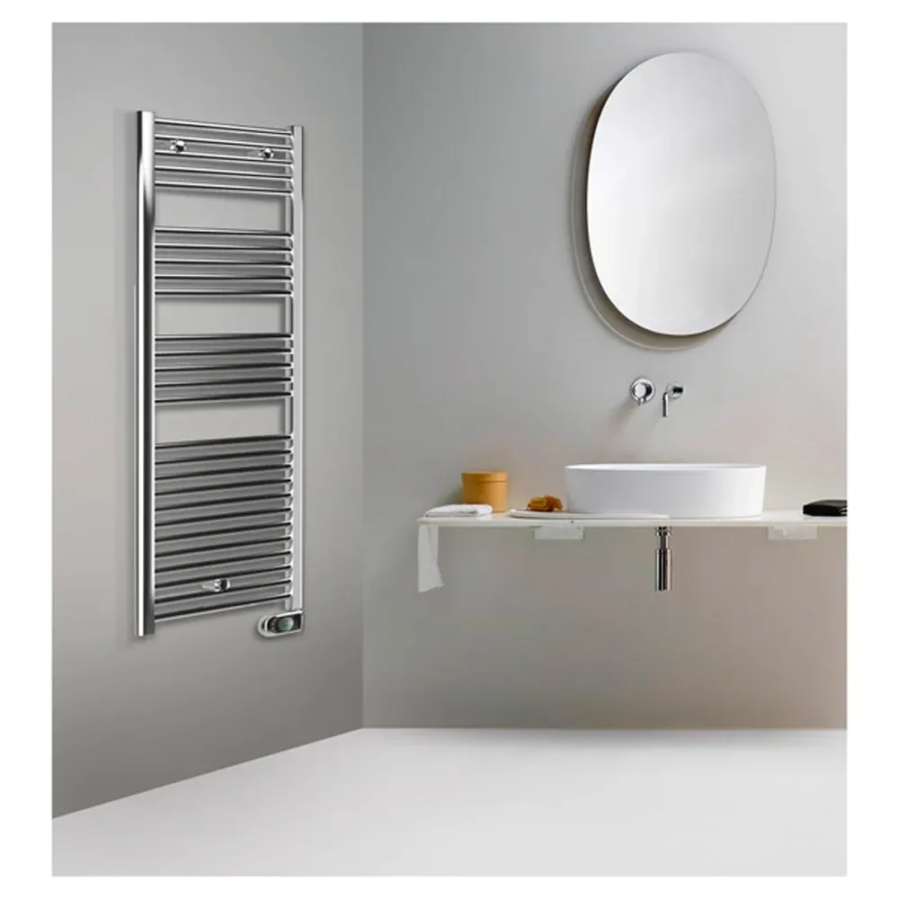 Termoarredo Elettrico "Cortina Evo" Cromo H.1375 X L.480
