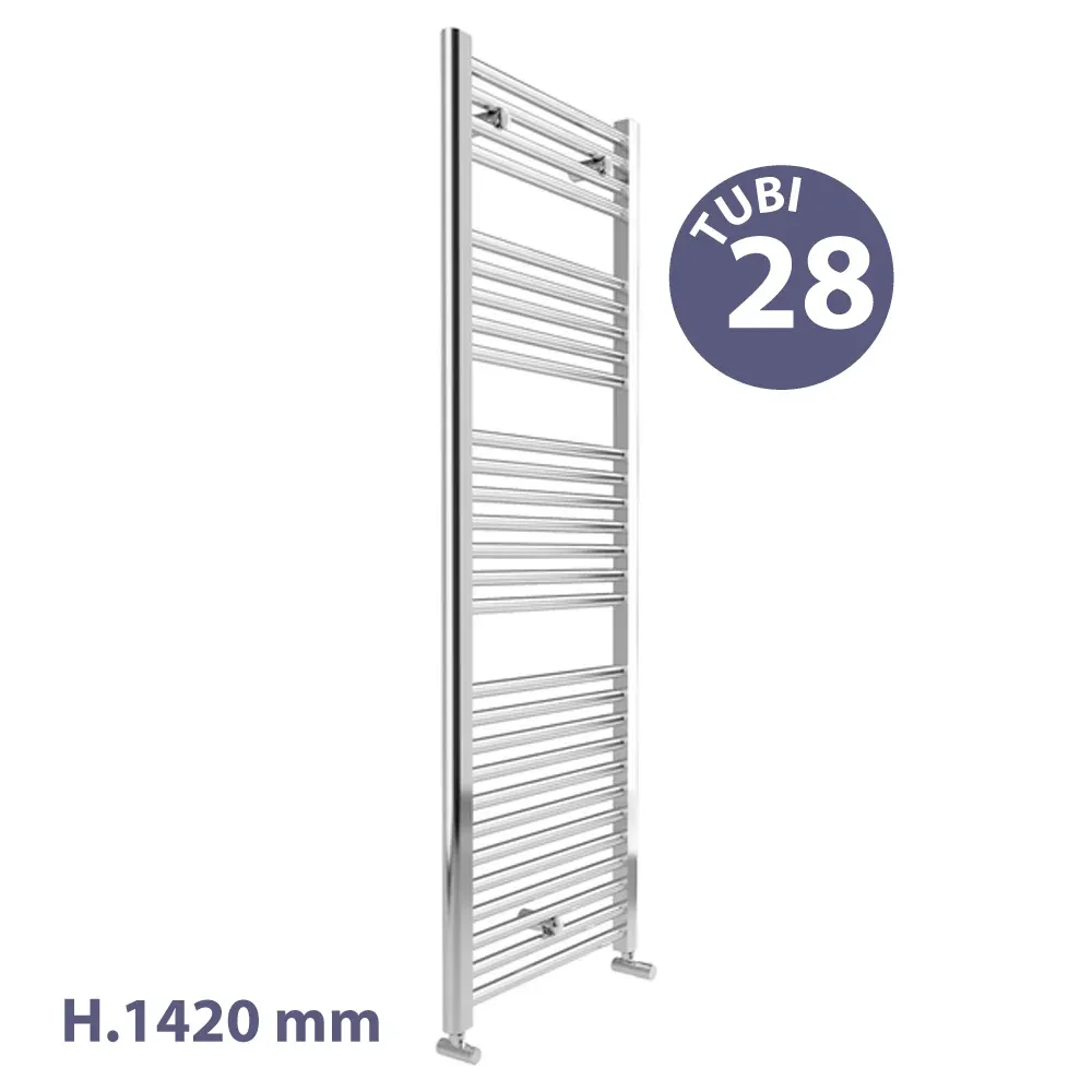 Termoarredo Sanremo Cromato Diritto H.1420 X L.450 X I.400